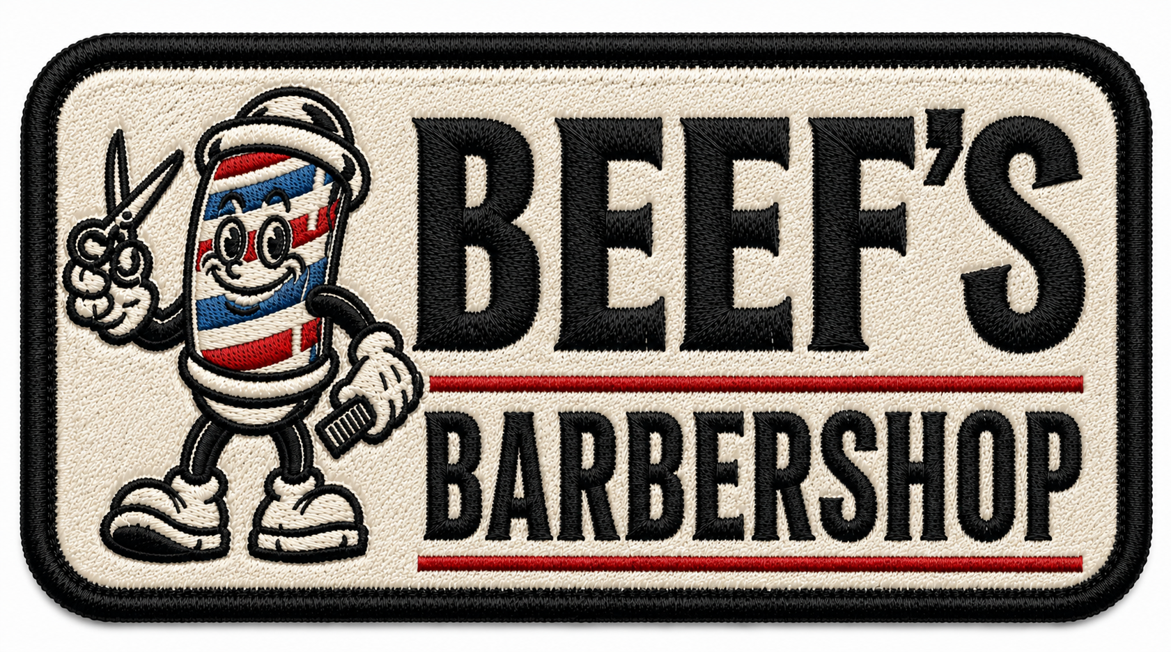 BEEF's Barbershop — StashHat™ embroidered patch